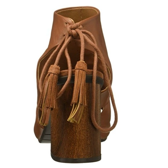 Kenneth Cole Reaction Reach The Stars Block Heel Sandals 8.5 Brown - Picture 2 of 15